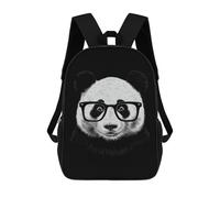 sinyumoney 3D Printed Cute Panda School Backpack With Big Pockets for Kids Children's Backpacks Boy Girl Book Bags Kids School Bag 17inch