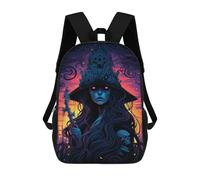 sinyumoney 3D Printed Dark Queen's Crown Children's School Backpack for Kids High Capacity Travel Rucksacks Fashion Book Bags Kids School Bag Back Pack 17inch