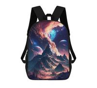 sinyumoney 3D Printed Dawn of Discovery Nebula Children's 17inch School Backpack for Kids High Capacity Travel Rucksacks Fashion Book Bags Kids School Bag
