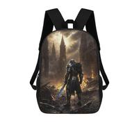 sinyumoney 3D Printed Defiance in The Ruins School Backpack for Kids Children's 17inch Backpacks Boy Girl Book Bags Kids School Bag