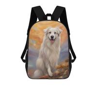 sinyumoney 3D Printed Dog00081 Children's 17inch School Backpack for Kids High Capacity Travel Rucksacks Fashion Book Bags Kids School Bag