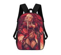 sinyumoney 3D Printed Dragon Armor Fantasy Warrior School Backpack for Kids Children's 17inch Backpacks Boy Girl Book Bags Kids School Bag