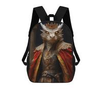sinyumoney 3D Printed Dragon King Portrait School Bags Kids Backpacks Casual Fashion Backpacks Book Bags for Boys Elementary And Middle School Students 17inch