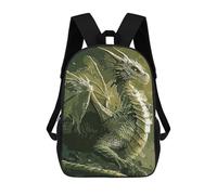 sinyumoney 3D Printed Dragon Mystic School Backpack for Kids Children's 17inch Backpacks Boy Girl Book Bags Kids School Bag