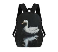sinyumoney 3D Printed Ducks Noir World School Bag Boys Girls Children's School Backpack Casual Fashion Backpack for in School Or Travel 17inch