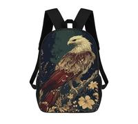 sinyumoney 3D Printed Eagle Abstract School Backpack for Kids Children's 17inch Backpacks Boy Girl Book Bags Kids School Bag