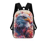 sinyumoney 3D Printed Eagle Art Print Poster School Backpack Book 17inch Bags Fashion Backpacks Large Capacity Backpack Children Travel Rucksacks