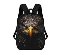 sinyumoney 3D Printed Eagle Gold Dark School Bag Boys Girls Children's School Backpack Casual Fashion Backpack for in School Or Travel 17inch