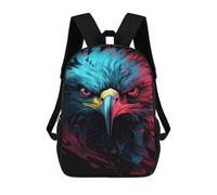 sinyumoney 3D Printed Eagle Head Art Print-1 School Bag Boys Girls Children's 17inch Backpack School Backpack Casual Fashion Backpack for in School Or Travel
