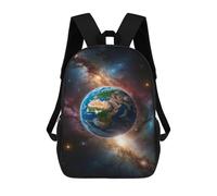 sinyumoney 3D Printed Earth from Space Wallpaper School Backpack Book 17inch Bags Fashion Backpacks Large Capacity Backpack Children Travel Rucksacks