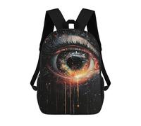 sinyumoney 3D Printed Eerie Eye Painting Artwork-3 Children School Backpack Fashion Rucksack Casual Travel 17inch Backpacks Large Capacity Daypack for Boys Girls