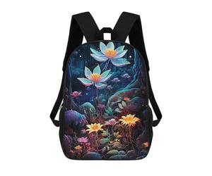 sinyumoney 3D Printed Enchanted Forest Glow-12 Children's School Backpack for Kids High Capacity Travel Rucksacks Fashion Book Bags Kids School Bag Back Pack 17inch