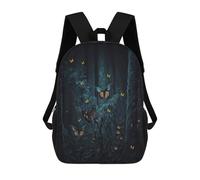 sinyumoney 3D Printed Enchanted Forest Whispers School Book Bags Fashion Kids Large Capacity Backpack Children School Bag Travel Rucksacks 17inch