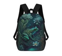 sinyumoney 3D Printed Enchanted Night Garden Scene School Bag Boys Girls Children's School Backpack Casual Fashion Backpack for in School Or Travel 17inch