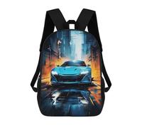 sinyumoney 3D Printed Energy And Speed Associate School Bag Boys Girls Children's School Backpack Casual Fashion Backpack for in School Or Travel 17inch