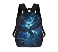 sinyumoney 3D Printed Enigmatic Bird Soars School Bag Boys Girls Children's School Backpack Casual Fashion Backpack for in School Or Travel 17inch