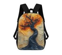 sinyumoney 3D Printed Enigmatic Surreal Tree - Mystical Abstract Art School Book Bags Fashion Kids Large Capacity Backpack Children School Bag Travel Rucksacks 17inch