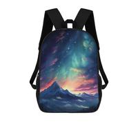 sinyumoney 3D Printed Epic Sky Above Everest School Bag Boys Girls Children's School Backpack Casual Fashion Backpack for in School Or Travel 17inch