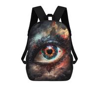 sinyumoney 3D Printed Eye of The Universe -2 School Backpack With Big Pockets for Kids Children's Backpacks Boy Girl Book Bags Kids School Bag 17inch