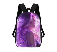 sinyumoney 3D Printed Fairy Wings Fantasy Artwork School Backpack for Kids Children's 17inch Backpacks Boy Girl Book Bags Kids School Bag