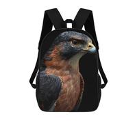 sinyumoney 3D Printed Falcon School Backpack With Big Pockets for Kids, Children's Backpacks Book Bags Kids School Bag 17inch