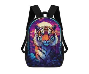 sinyumoney 3D Printed Fantastic Tiger The Wild School Book Bags Fashion Kids Large Capacity Backpack Children School Bag Travel Rucksacks 17inch
