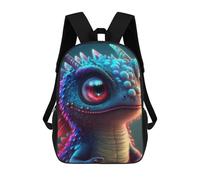 sinyumoney 3D Printed Fantasy Dragon Portrait Children's School Backpack for Kids High Capacity Travel Rucksacks Fashion Book Bags Kids School Bag Back Pack 17inch