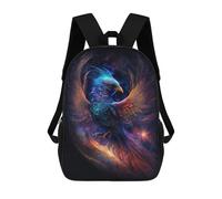 sinyumoney 3D Printed Fantasy Phoenix Art Print -2 School Backpack With Big Pockets for Kids Children's Backpacks Boy Girl Book Bags Kids School Bag 17inch