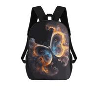 sinyumoney 3D Printed Flame-Drenched Butterfly Artwork School Backpack With Big Pockets for Kids Children's Backpacks Boy Girl Book Bags Kids School Bag 17inch