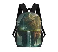 sinyumoney 3D Printed Floating Island Fantasy Children Backpacks Kids Cute School Backpack Outdoor Casual Daypack for Boys Middle School Students 17inch