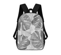 sinyumoney 3D Printed Floral Composition 5 School Bag Boys Girls Children's School Backpack Casual Fashion Backpack for in School Or Travel 17inch