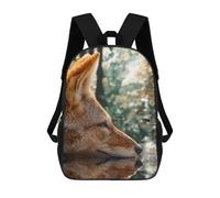 sinyumoney 3D Printed Fox Butterfly Reflection School Book Bags Fashion Kids Large Capacity Backpack Children School Bag Travel Rucksacks 17inch
