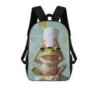 sinyumoney 3D Printed Frog with Toilet Paper Roll School Backpack Book 17inch Bags Fashion Backpacks Large Capacity Backpack Children Travel Rucksacks