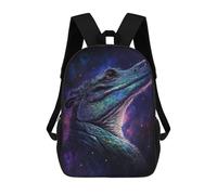 sinyumoney 3D Printed Galactic Crocodile Art Print-16 School Backpack for Kids Children's 17inch Backpacks Boy Girl Book Bags Kids School Bag