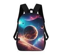 sinyumoney 3D Printed Galactic Dreamscape -38 Children Backpacks Kids Cute School Backpack Outdoor Casual Daypack for Boys Middle School Students 17inch