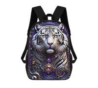sinyumoney 3D Printed Galactic Tiger Chronicles Children's 17inch School Backpack for Kids High Capacity Travel Rucksacks Fashion Book Bags Kids School Bag