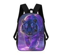 sinyumoney 3D Printed Galactic Tiger Fantasy Artwork Children's 17inch School Backpack for Kids High Capacity Travel Rucksacks Fashion Book Bags Kids School Bag