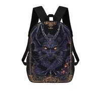 sinyumoney 3D Printed Gargoyle Children's 17inch School Backpack for Kids High Capacity Travel Rucksacks Fashion Book Bags Kids School Bag