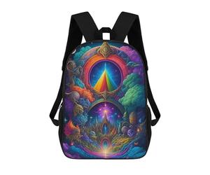 sinyumoney 3D Printed Gate to The Multiverse -1 Children's School Backpack for Kids High Capacity Travel Rucksacks Fashion Book Bags Kids School Bag Back Pack 17inch