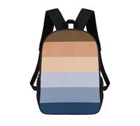 sinyumoney 3D Printed Geometric Collage D School Bags Kids Backpacks Casual Fashion Backpacks Book Bags for Boys Elementary And Middle School Students 17inch