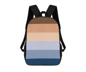sinyumoney 3D Printed Geometric Collage D School Bags Kids Backpacks Casual Fashion Backpacks Book Bags for Boys Elementary And Middle School Students 17inch