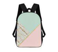 sinyumoney 3D Printed Geometric Shapes VI School Book Bags Fashion Kids Large Capacity Backpack Children School Bag Travel Rucksacks 17inch