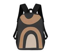sinyumoney 3D Printed Geometric Traits 10 Children Backpacks Kids Cute School Backpack Outdoor Casual Daypack for Boys Middle School Students 17inch