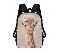 sinyumoney 3D Printed Giraffe with Toilet Paper School Bag Boys Girls Children's School Backpack Casual Fashion Backpack for in School Or Travel 17inch