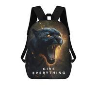 sinyumoney 3D Printed Give Everything Motivation School Bag Boys Girls Children's 17inch Backpack School Backpack Casual Fashion Backpack for in School Or Travel
