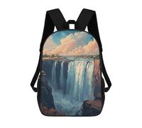 sinyumoney 3D Printed Great Victoria Falls School Backpack Book 17inch Bags Fashion Backpacks Large Capacity Backpack Children Travel Rucksacks