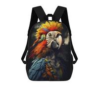 sinyumoney 3D Printed Hippie Parrot Smoking School Backpack for Kids Children's 17inch Backpacks Boy Girl Book Bags Kids School Bag