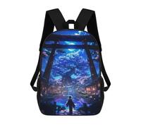 sinyumoney 3D Printed Japanese Tree of Life School Backpack With Big Pockets for Kids Children's Backpacks Boy Girl Book Bags Kids School Bag 17inch