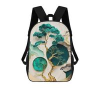 sinyumoney 3D Printed Kids School Backpack Abstract Bonsai Tree Art Children School Bag Travel Rucksacks Fashion Book Bags Large Capacity Backpack 17inch