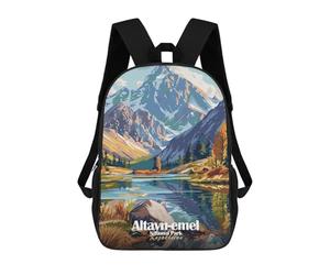 sinyumoney 3D Printed Kids School Backpack Altyn-Emel National Park, Kazakhstan Children School Bag Travel Rucksacks Fashion Book Bags Large Capacity Backpack 17inch